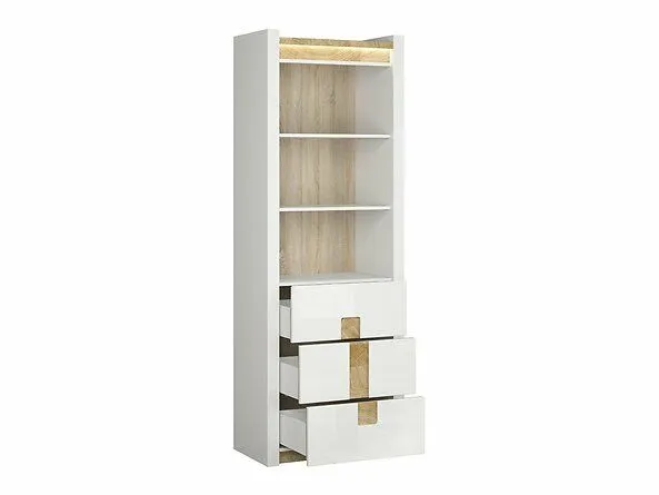 BA-IK100692-3 Moderni lentyna 3S-BIP/DWM/BIP su dekoratyviomis detalėmis
