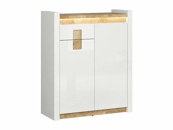 BA-IK100700-2 Balta komoda 2D1S-BIP/DWM/BIP moderniam interjerui