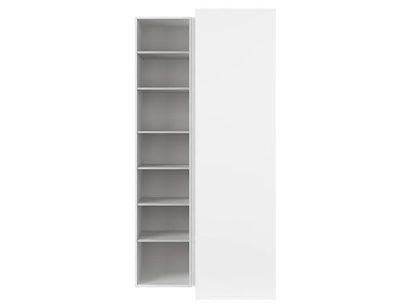 BA-IK100884-3 Balta dviejų durų spinta su moderniomis rankenomis