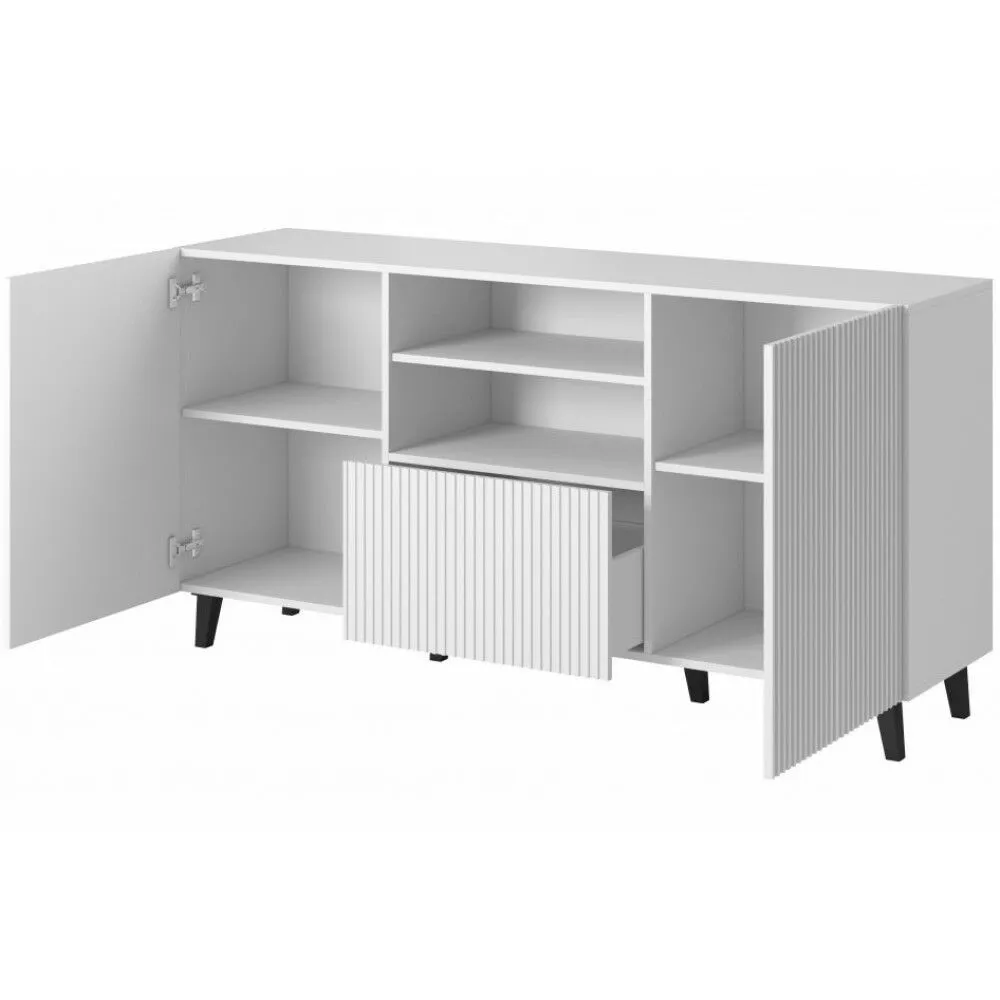 BA-IK101420-3 Moderni komoda IK101420 su stalčiais ir dekoratyviais fasadais