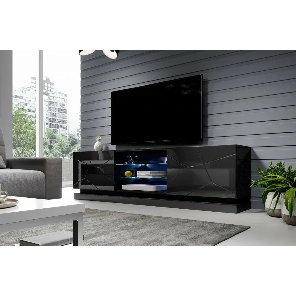 BA-IK101448-2 Moderni TV spintelė IK101448 su lentynomis ir stalčiais