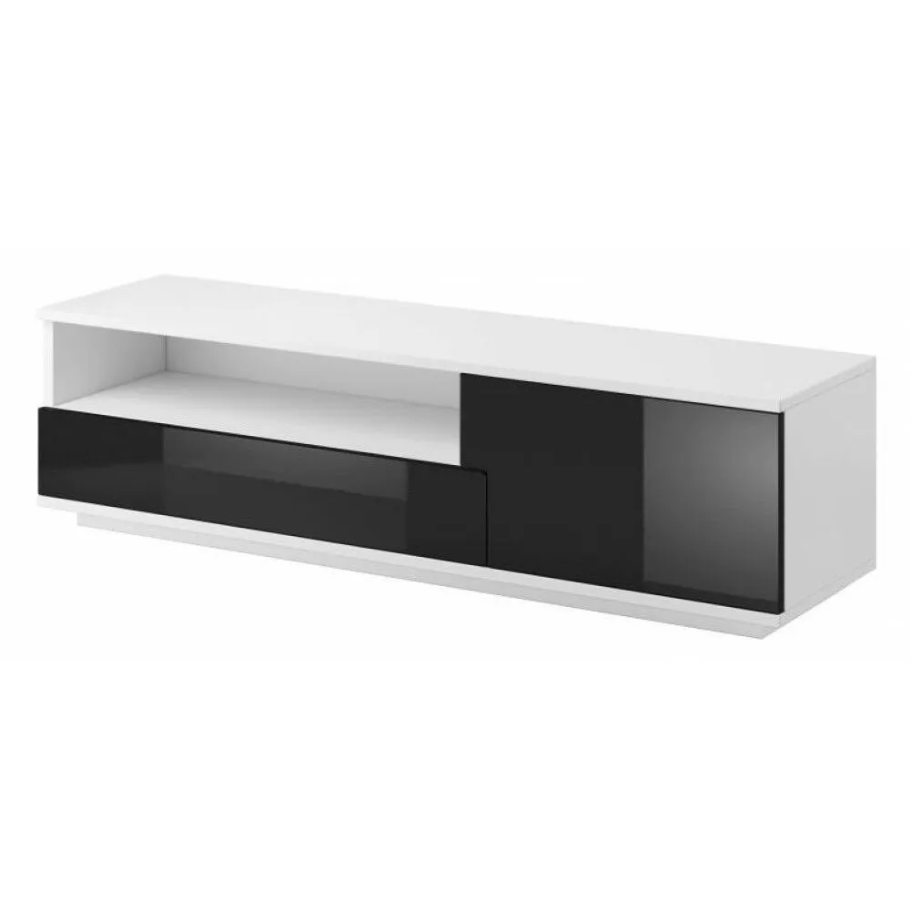 BA-IK101563-3 Moderni TV spintelė su lentynomis ir uždaromis durelėmis