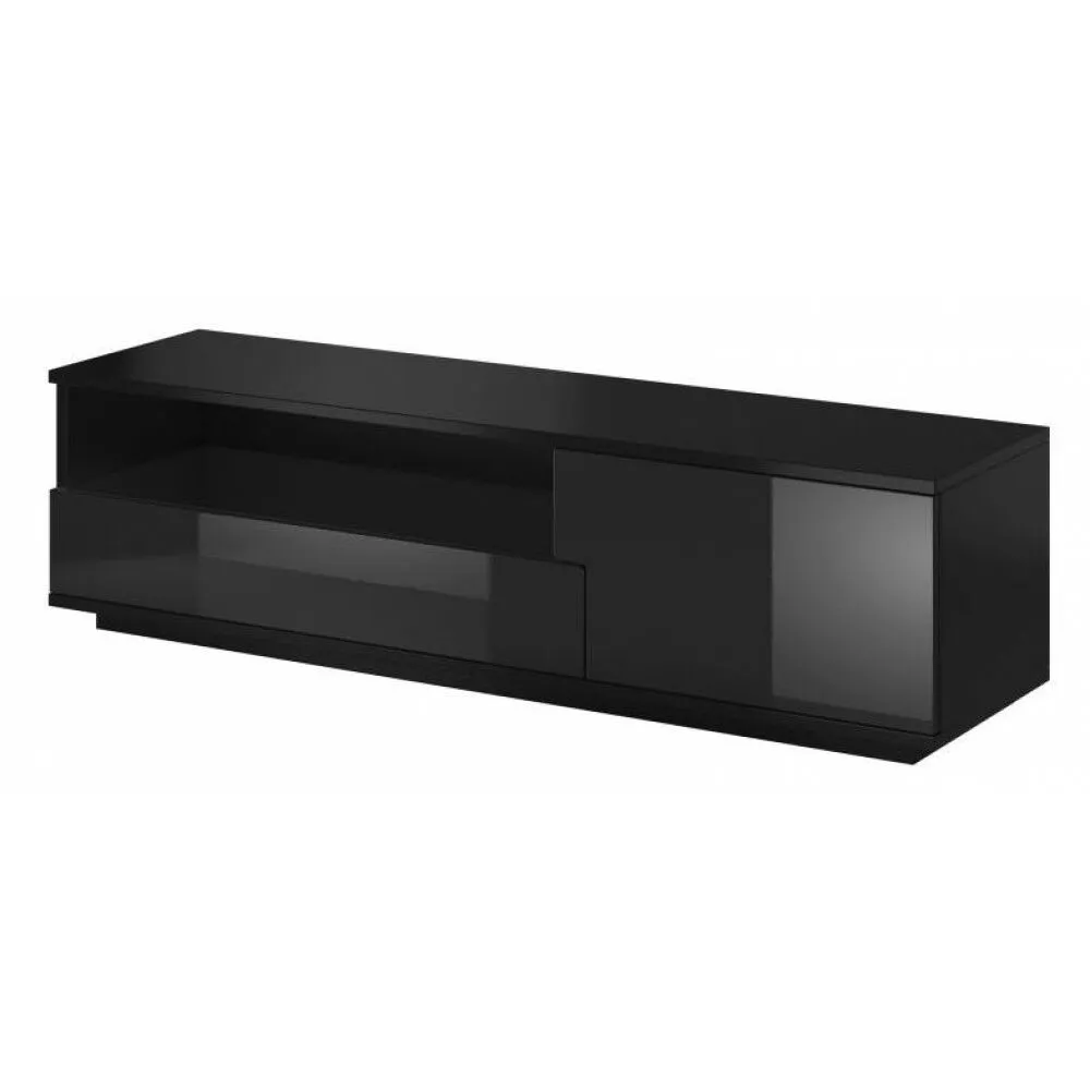 BA-IK101564-3 Moderni TV spintelė su stalčiais ir lentynomis interjere