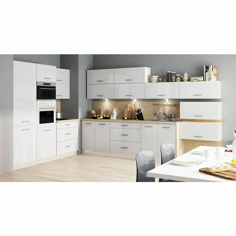 BA-KB100043-19 Modernus virtuvės komplektas 240 cm su spintelėmis