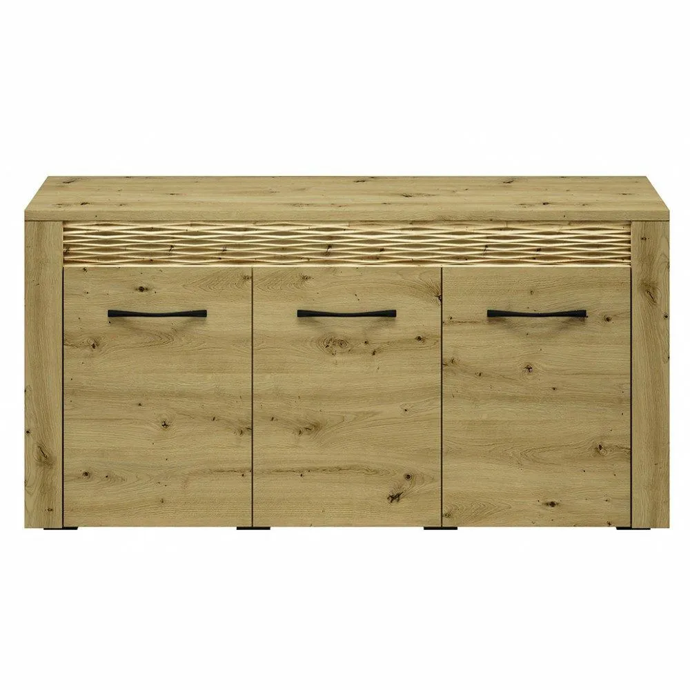 BA-SG100263-2 Moderni komoda ARTIS 10 su dekoratyviu medžio raštu