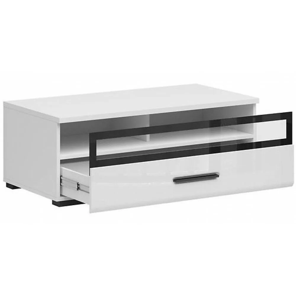 BA-SG100275-3 Moderni ASEN TV spintelė su stalčiumi ir lentynomis