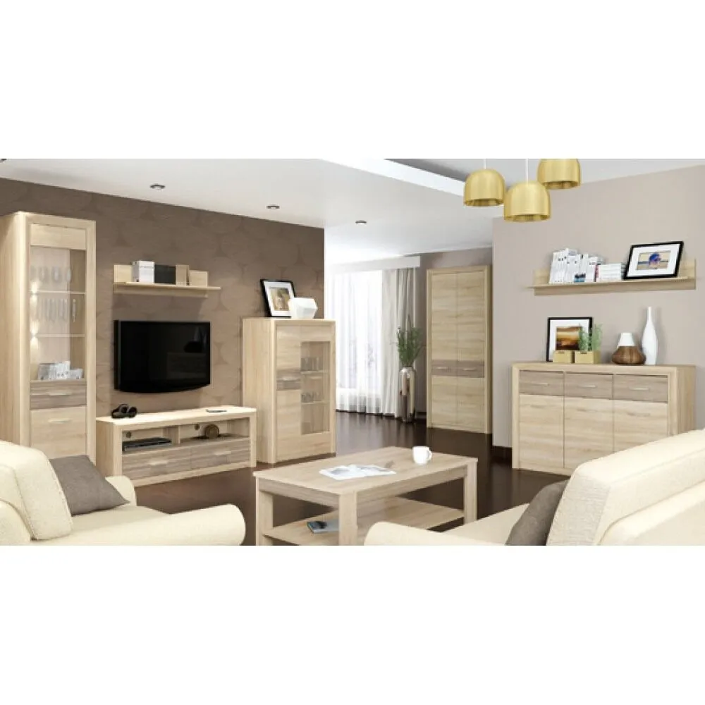 BA-SG100559-4 Stilinga komoda CASTEL 08 su moderniu medžio dekoru