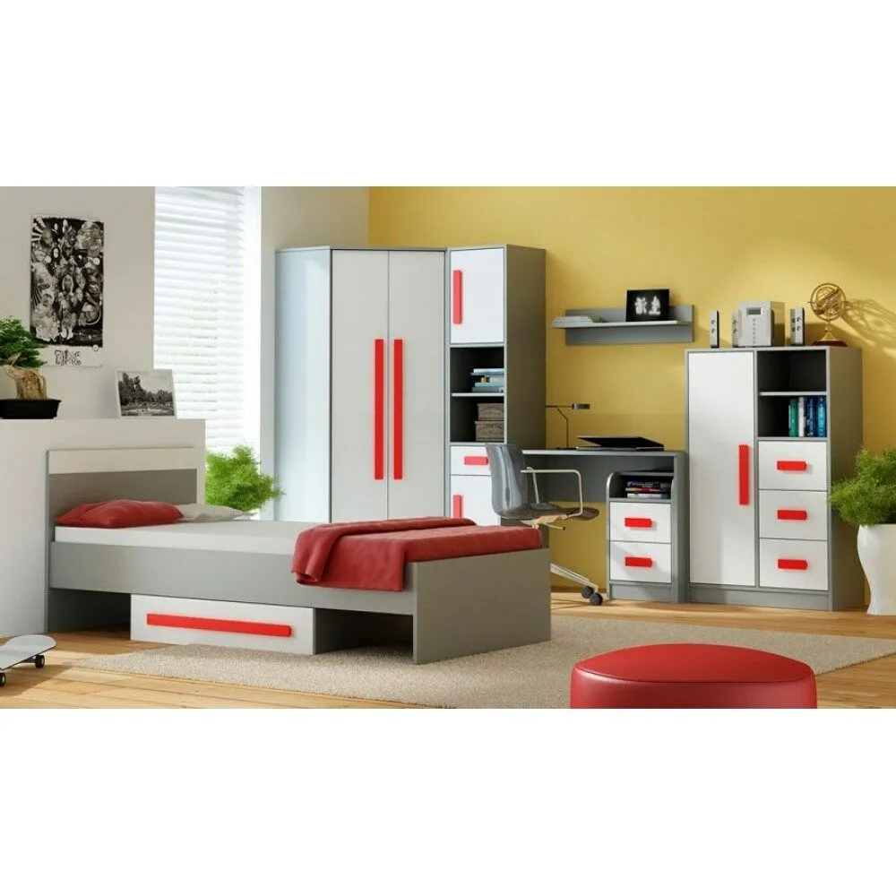 BA-SG101001-2 Balta spinta GITA 1 su moderniomis durimis ir stalčiais