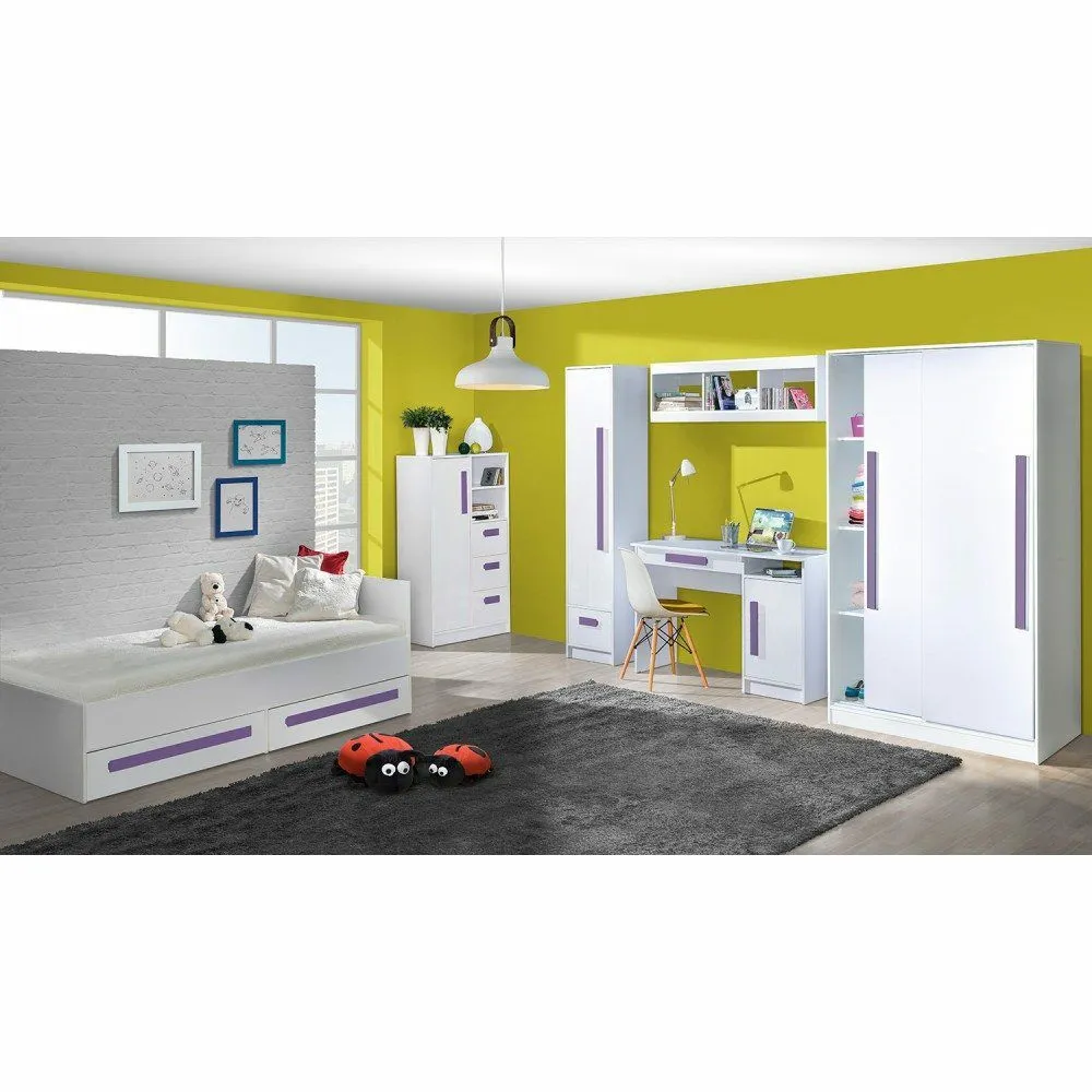 BA-SG101049-3 Moderni balta lova GULIVER 11 su patalynės dėže