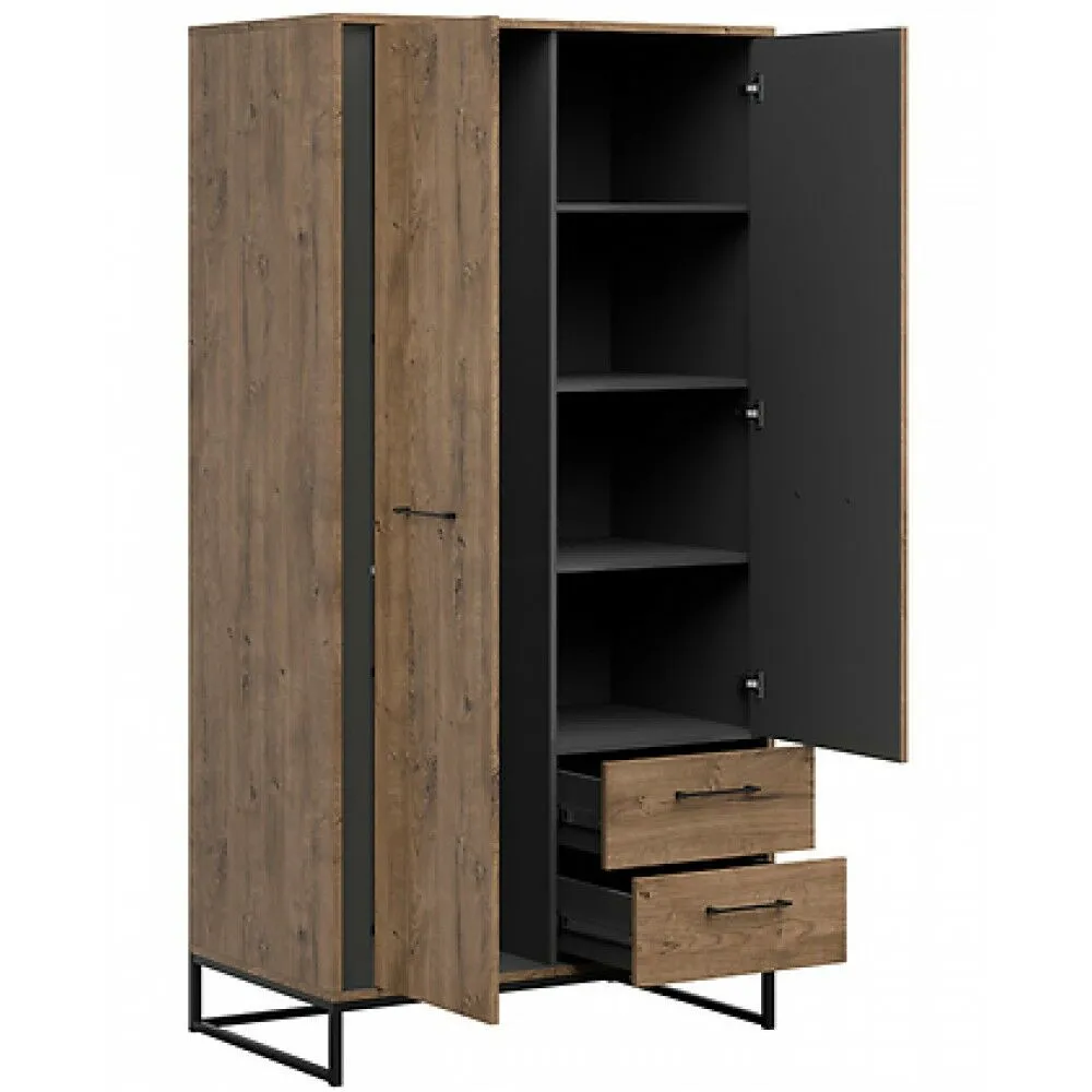 BA-SG101563-3 Moderni spinta LUTON SZF2D2S su stalčiais ir lentynomis