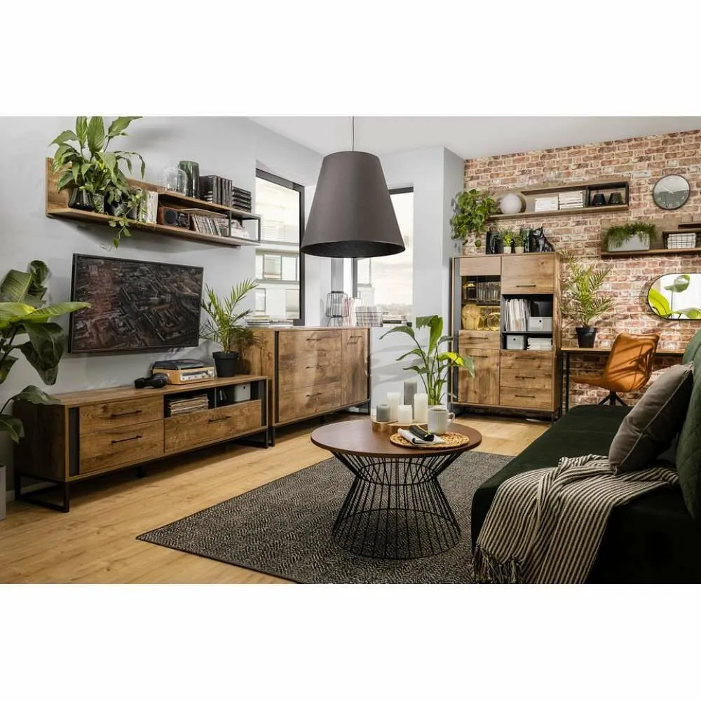 BA-SG101563-5 Moderni spinta LUTON su dviem durimis ir stalčiais