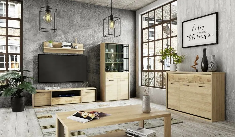 BA-SG101694-3 Modernus medinis staliukas su minimalistiniu dizainu svetainei
