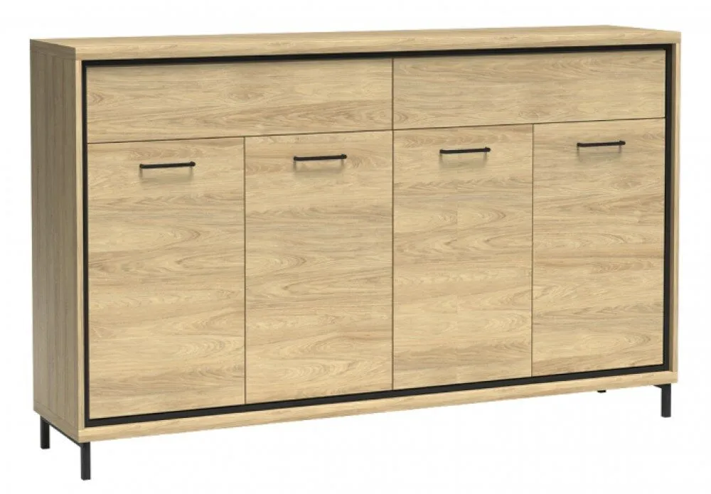 BA-SG101702-2 Moderni komoda SG101702 su stalčiais ir lentynomis