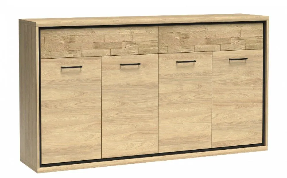 BA-SG101702-3 Stilinga komoda SG101702 su moderniu medžio dekoru