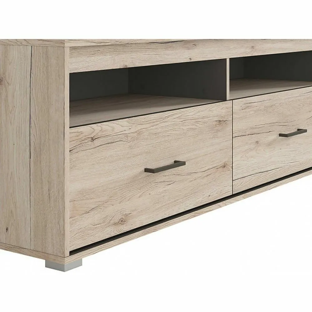 BA-SG102283-3 Moderni RONSE TV spintelė su dviem stalčiais svetainėje