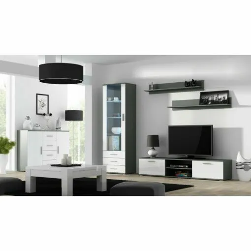 Sekcija SOHO 2 pilka-balta blizgi