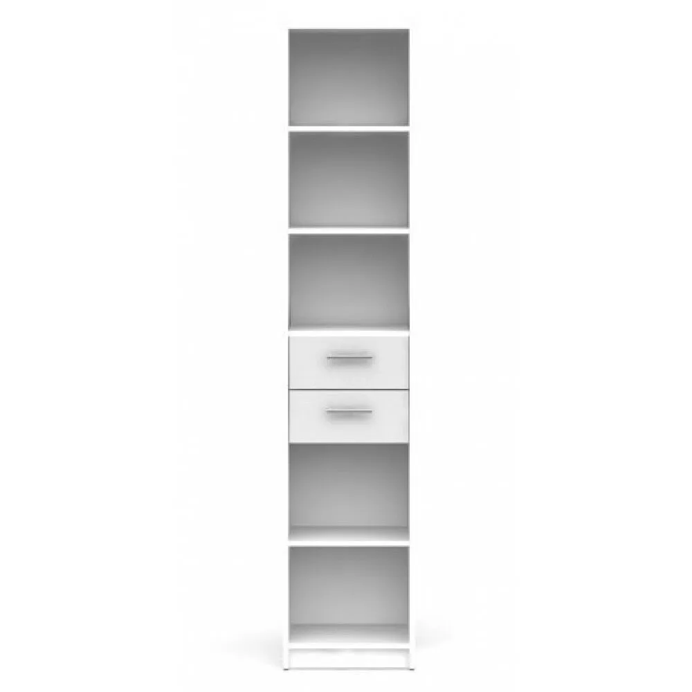 BA-SG103288-2 Pastatoma lentyna NEPO Lentyna 2S/40 balta su dviem stalčiais