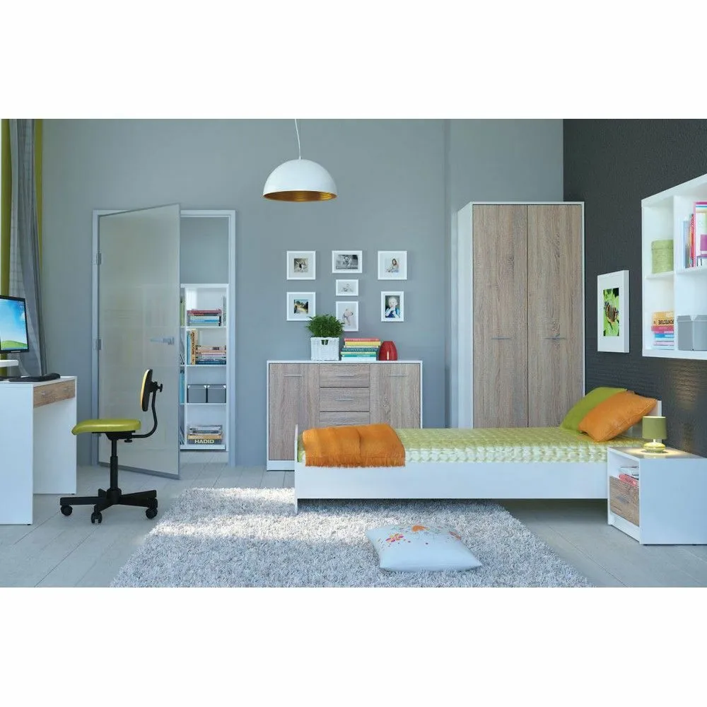 BA-SG103382-4 Moderni dviejų durų spinta NEPO SZF2D su lentynomis