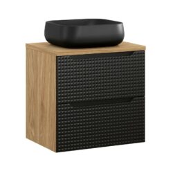 Komplektas 60 cm su stalviršiu ir praustuvas Nika