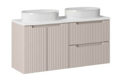 Komplektas 120 cm su stalviršiu ir 2 praustuvai Beyond