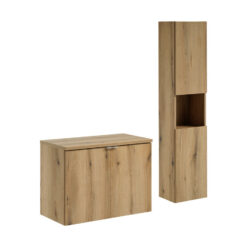 Komplektas 80cm su stalviršiu ir spintelė