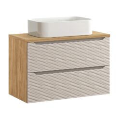 Komplektas 90cm su stalviršiu ir praustuvu Kati