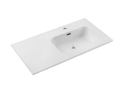 Praustuvas 90cm su stalviršiu ceramicznym