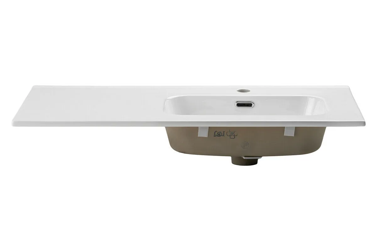 BA-VL101032-2 Modernus 90 cm praustuvas su keraminiu stalviršiu vonios kambariui