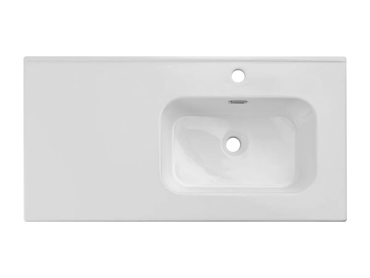 BA-VL101032-3 90 cm praustuvas su keraminiu stalviršiu moderniam vonios kambariui