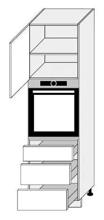 60 cm pastatoma spintelė 207 cm D14 RU 3A GS147560