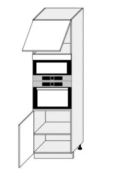 60 cm pastatoma spintelė 207 cm D14RU 60 GS135066
