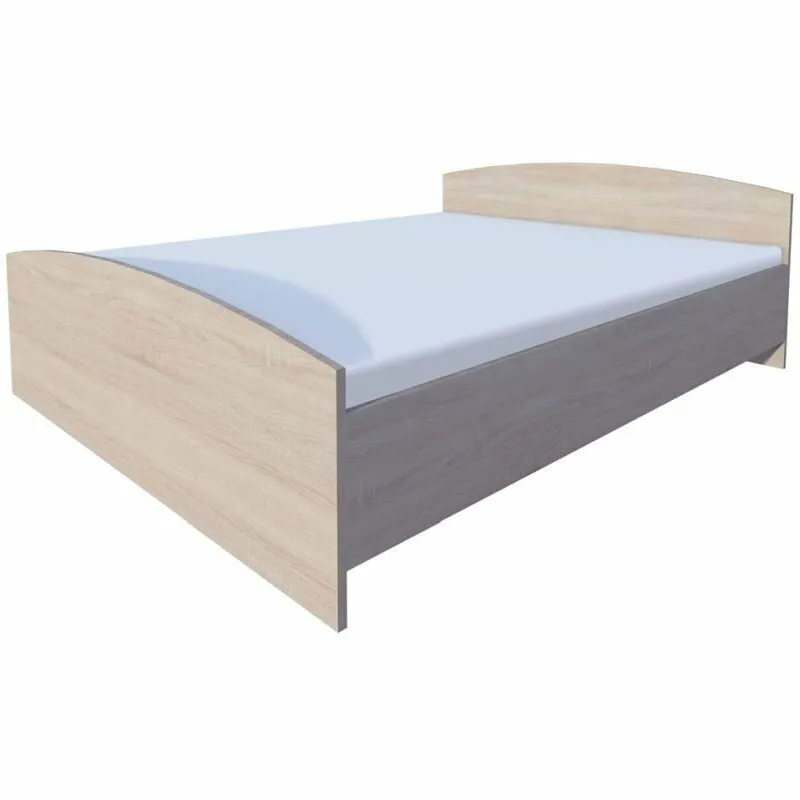 BA-GS132419-1 Pilka lova Naomi 90x200 cm moderniam miegamajam