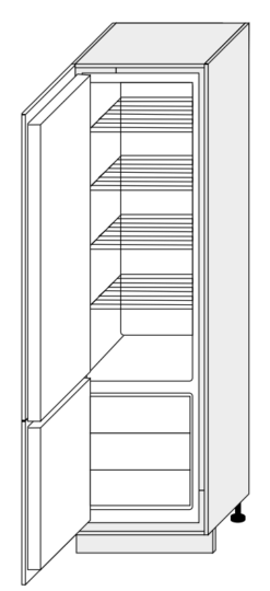 60 cm pastatoma šaldytuvui 207 cm D14DL 60 GS135067