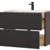 Vonios spintelė praustuvui CAPRI BLACK 821