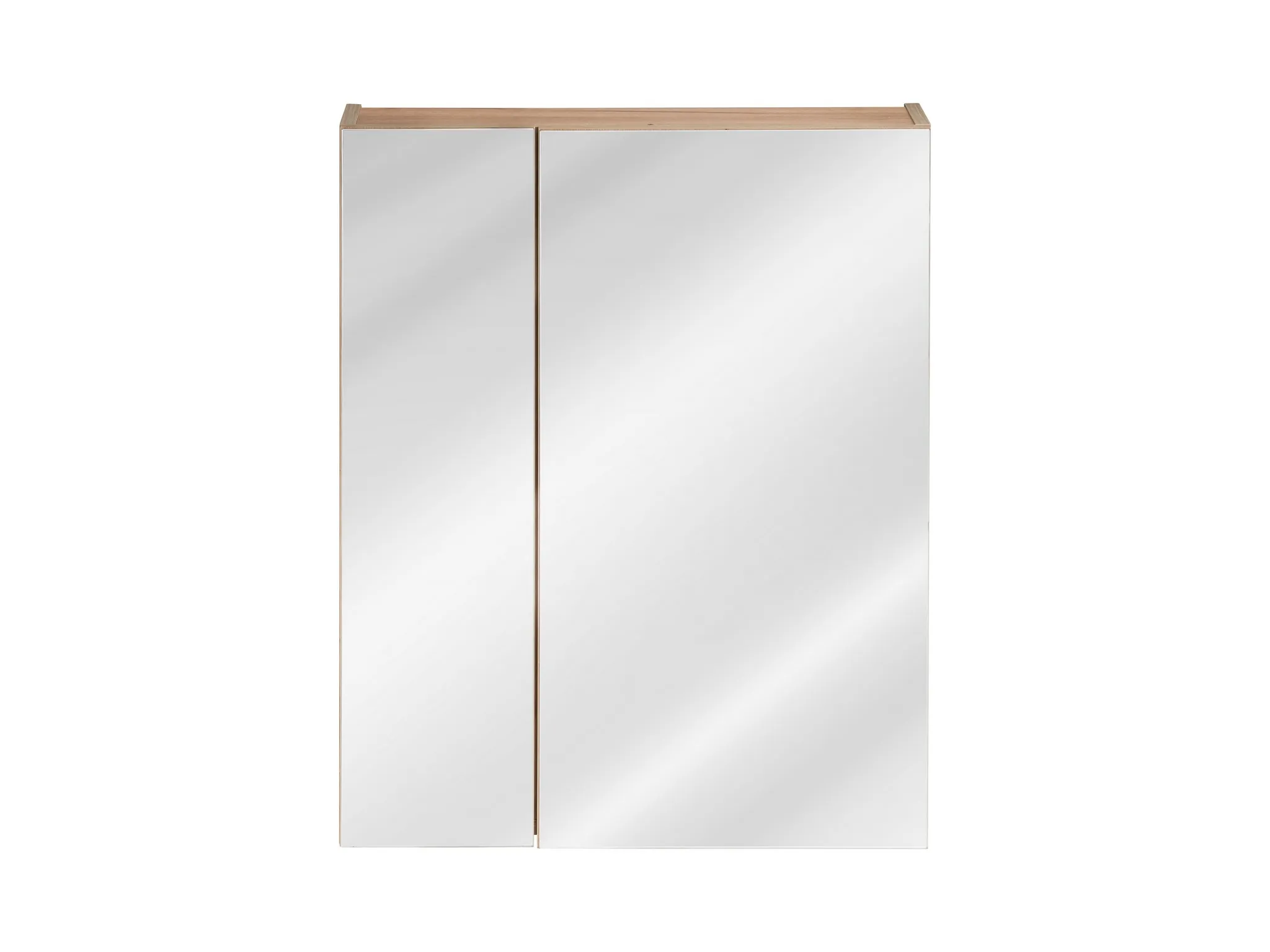 2-339 Vonios spintelė su veidrodžiu CAPRI OAK 842A moderniam interjerui