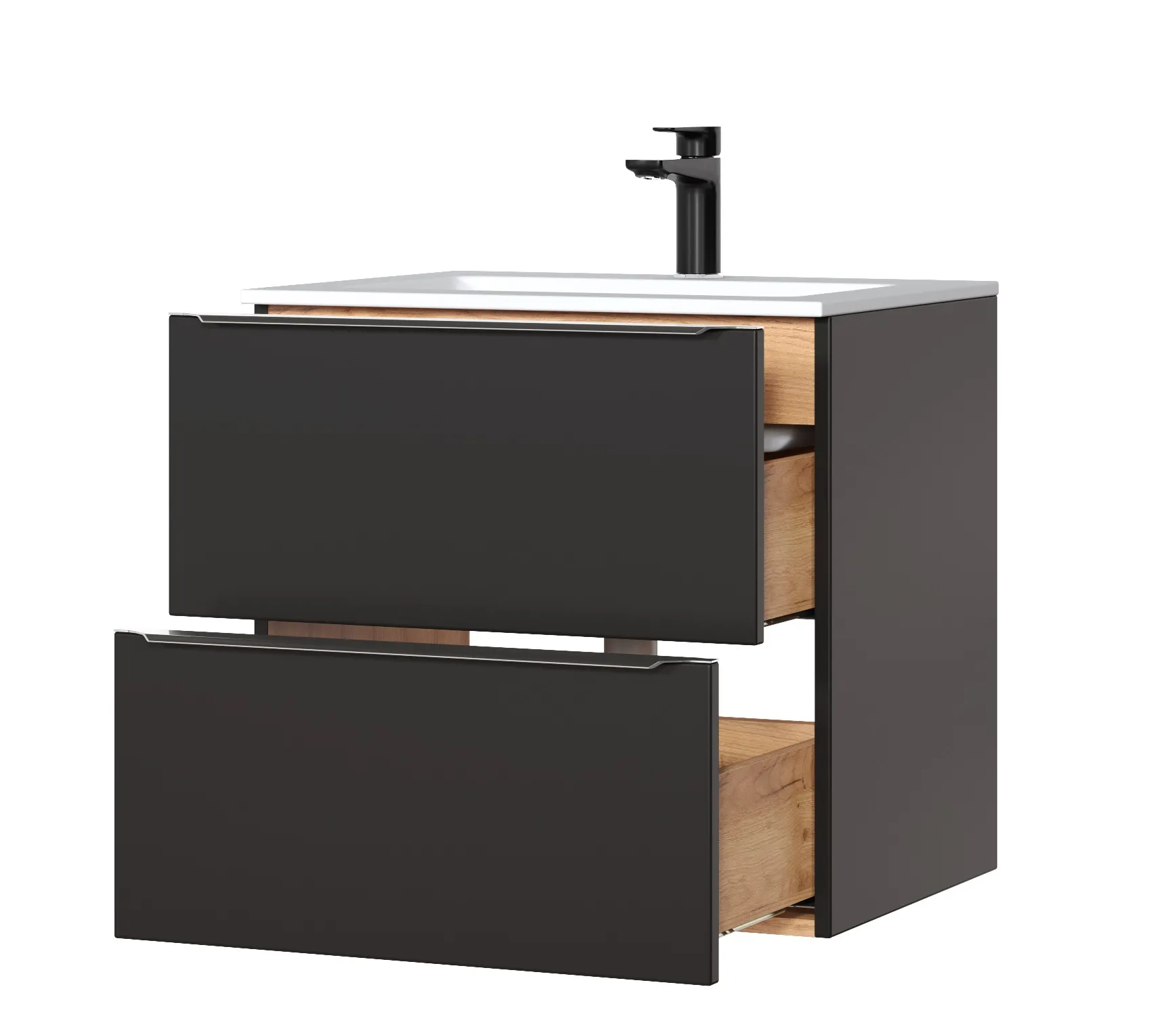 2-436 Vonios spintelė praustuvui CAPRI BLACK 820