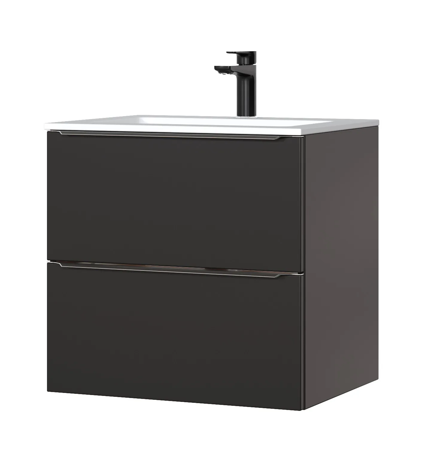3-314 Juoda CAPRI BLACK 820 vonios spintelė su praustuvu
