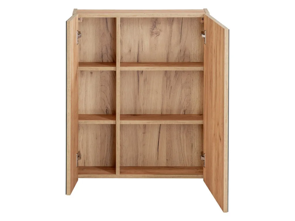 3-36 CAPRI OAK vonios spintelė su veidrodžiu moderniam interjerui
