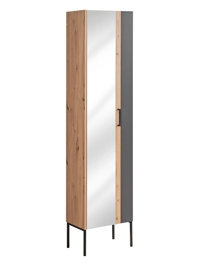 803-02 Pilka vonios spintelė MADERA GREY 803 su moderniu dizainu