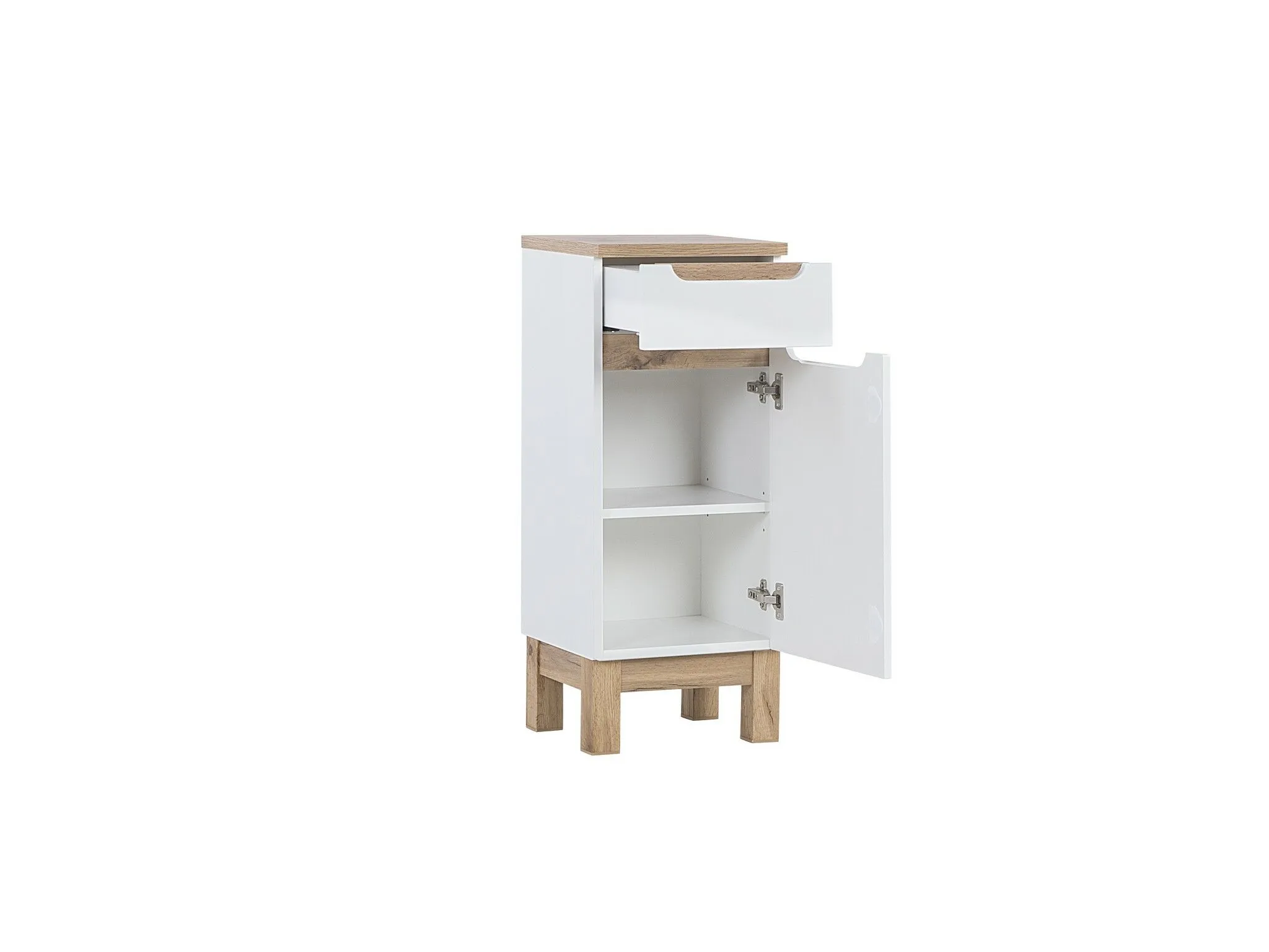 BA-GS136426-7 Balta vonios spintelė BALI WHITE 810 su praustuvu