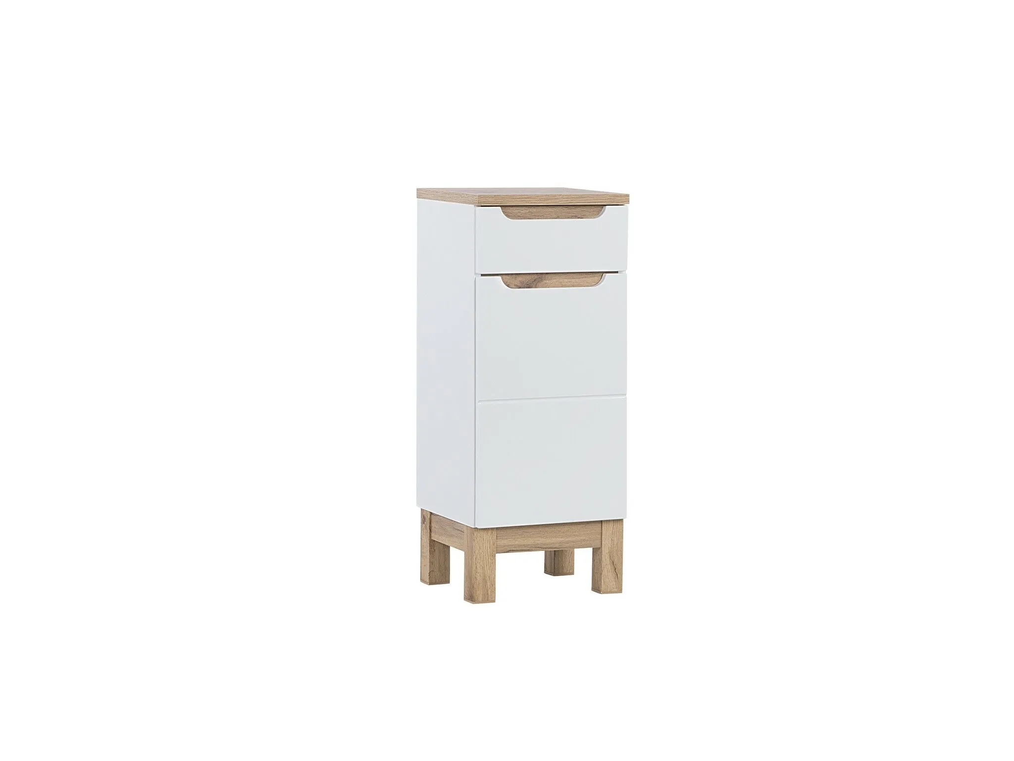 BA-GS136426-8 Balta vonios spintelė BALI WHITE 810 su stalčiumi