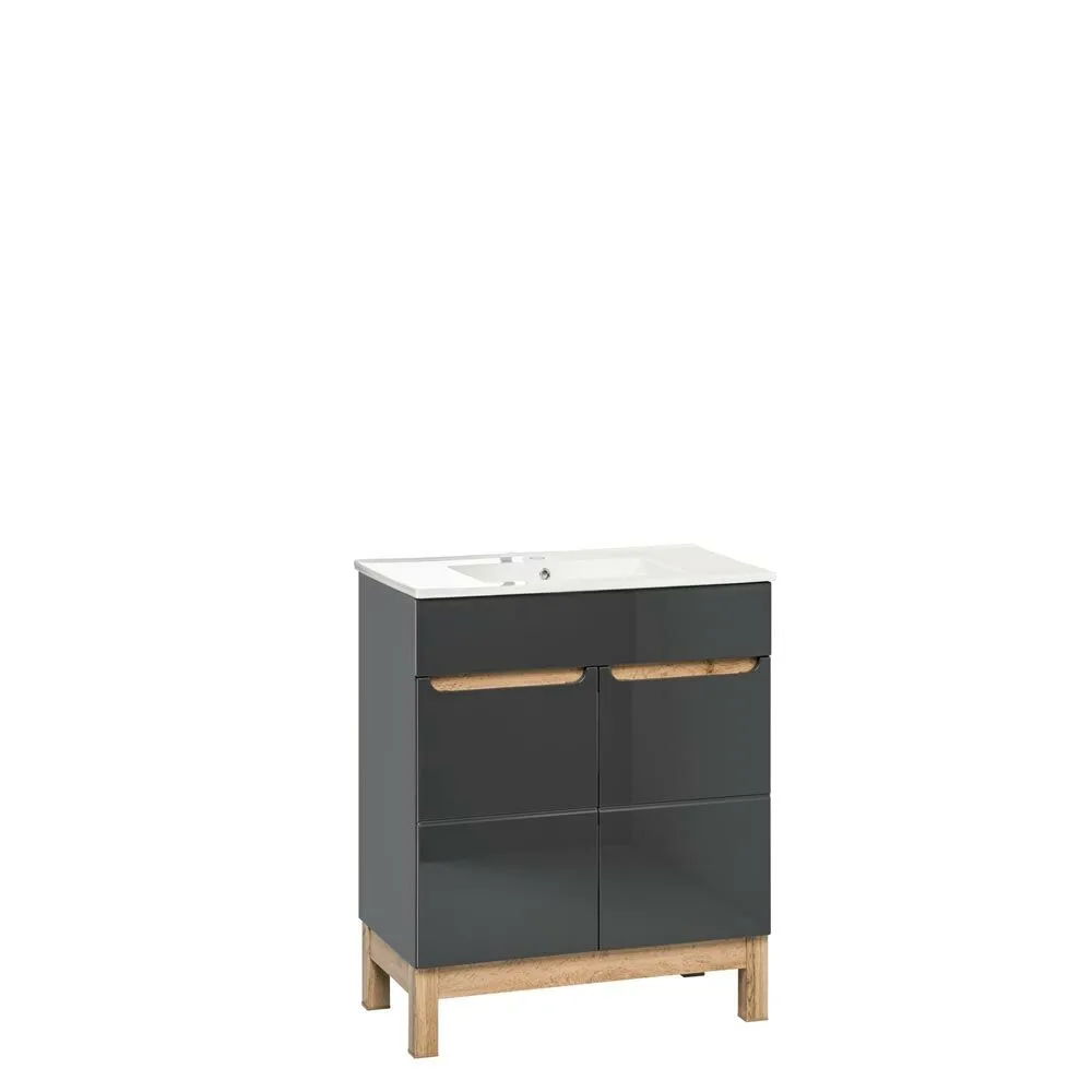 BA-GS136434-3 Grafito vonios spintelė praustuvui 60 cm BALI
