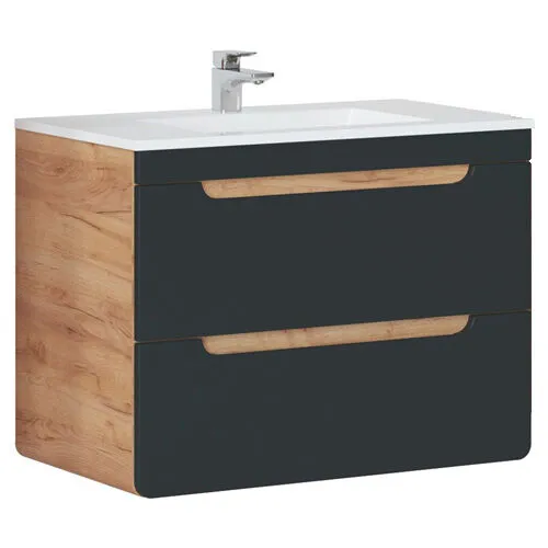 BA-GS203315-4 Modernus vonios komplektas ARUBA SET 80 cm su praustuvu