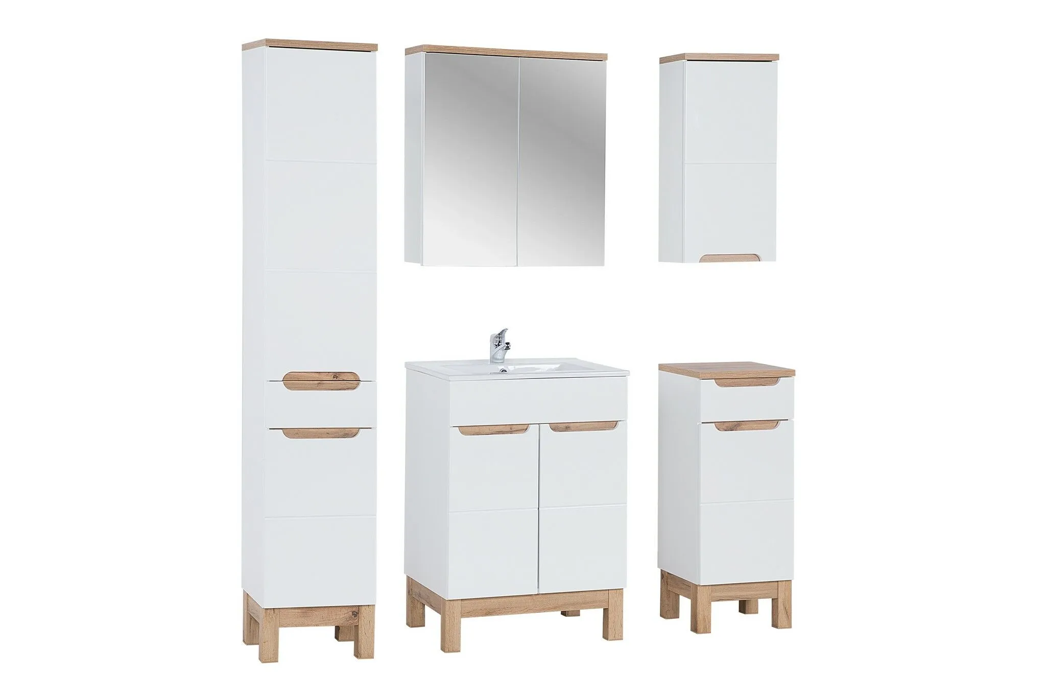 BA-GS2439386-2 Balta vonios spintelė BALI WHITE 830 su moderniu dizainu