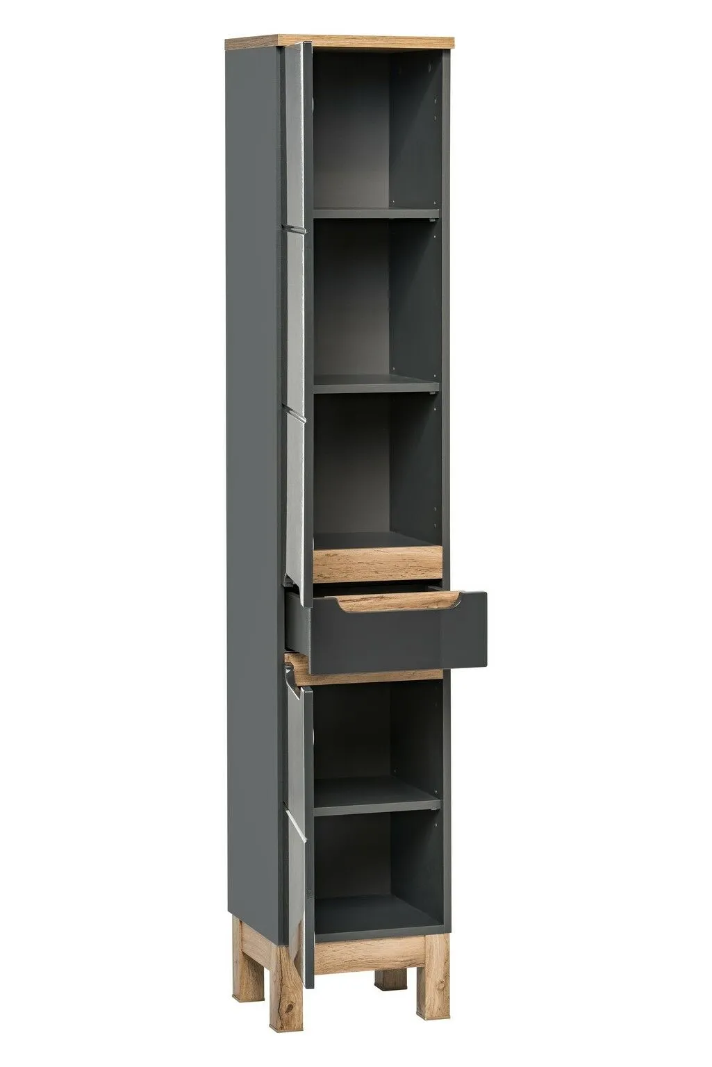 BA-GS2439657-4 BALI GREY SET 80 cm pilkas sodo baldų komplektas