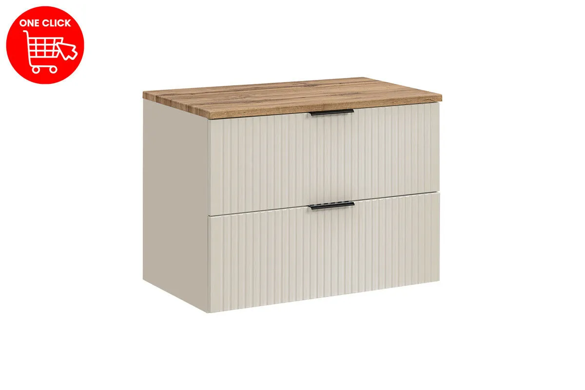 BA-VL100031-2 80 cm komplektas su stalviršiu moderniam vonios kambariui