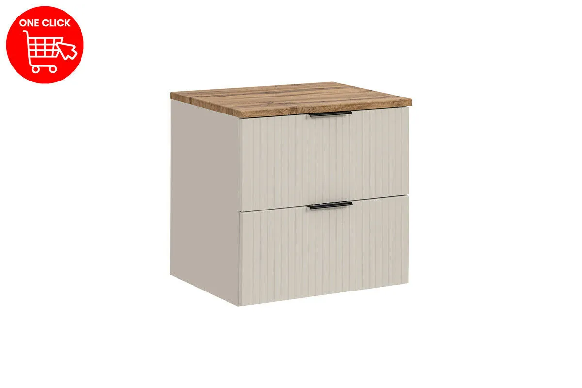 BA-VL100032-2 60 cm komplektas su stalviršiu moderniam vonios interjerui