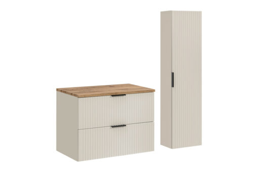 Komplektas 80cm su stalviršiu ir spintelė