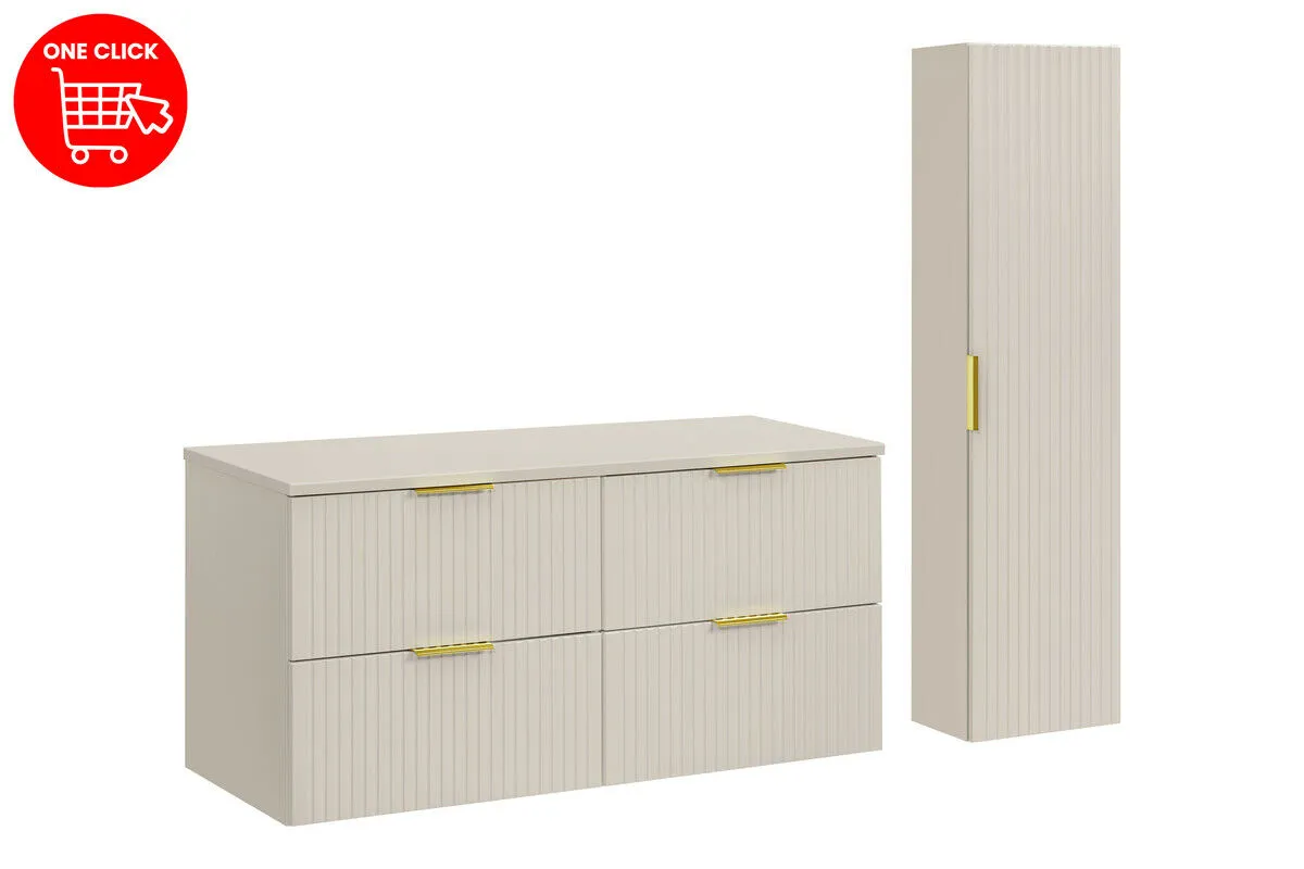 BA-VL100036-2 120 cm komplektas su stalviršiu moderniam vonios interjerui