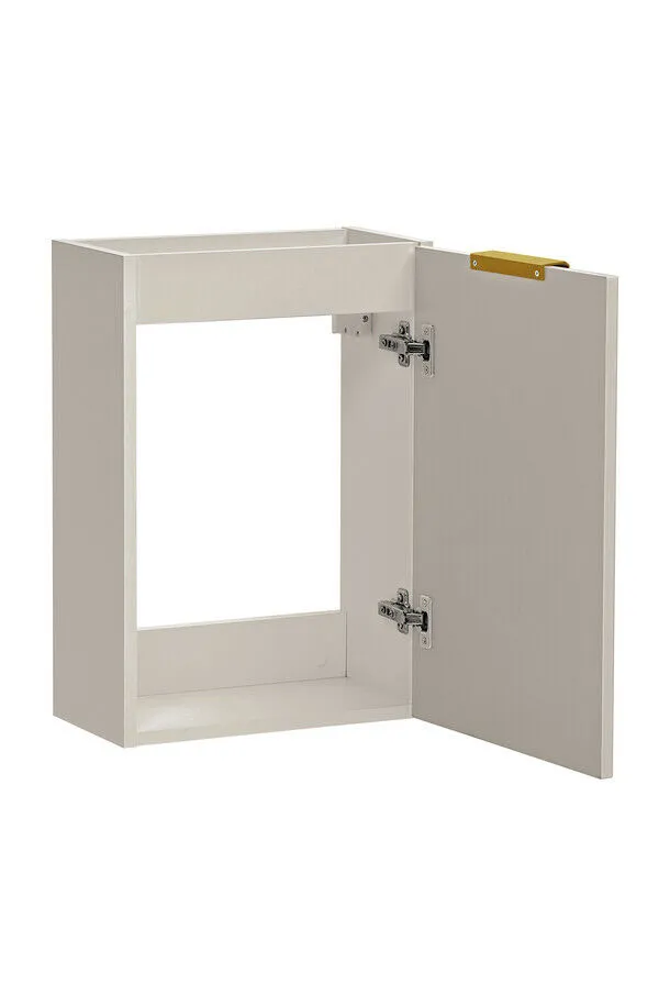 BA-VL100039-3 Balta spintelė praustuvei 40 cm su viena durele